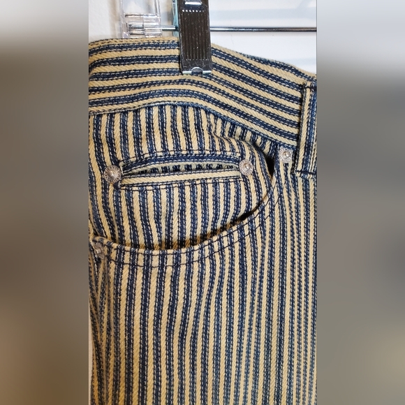 ARMANI EXCHANGE - size 8- striped pants-stretch 100%cotton - Picture 3 of 5